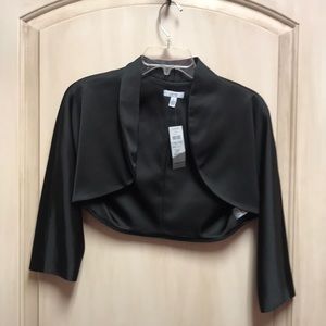 Black satin Crop jacket